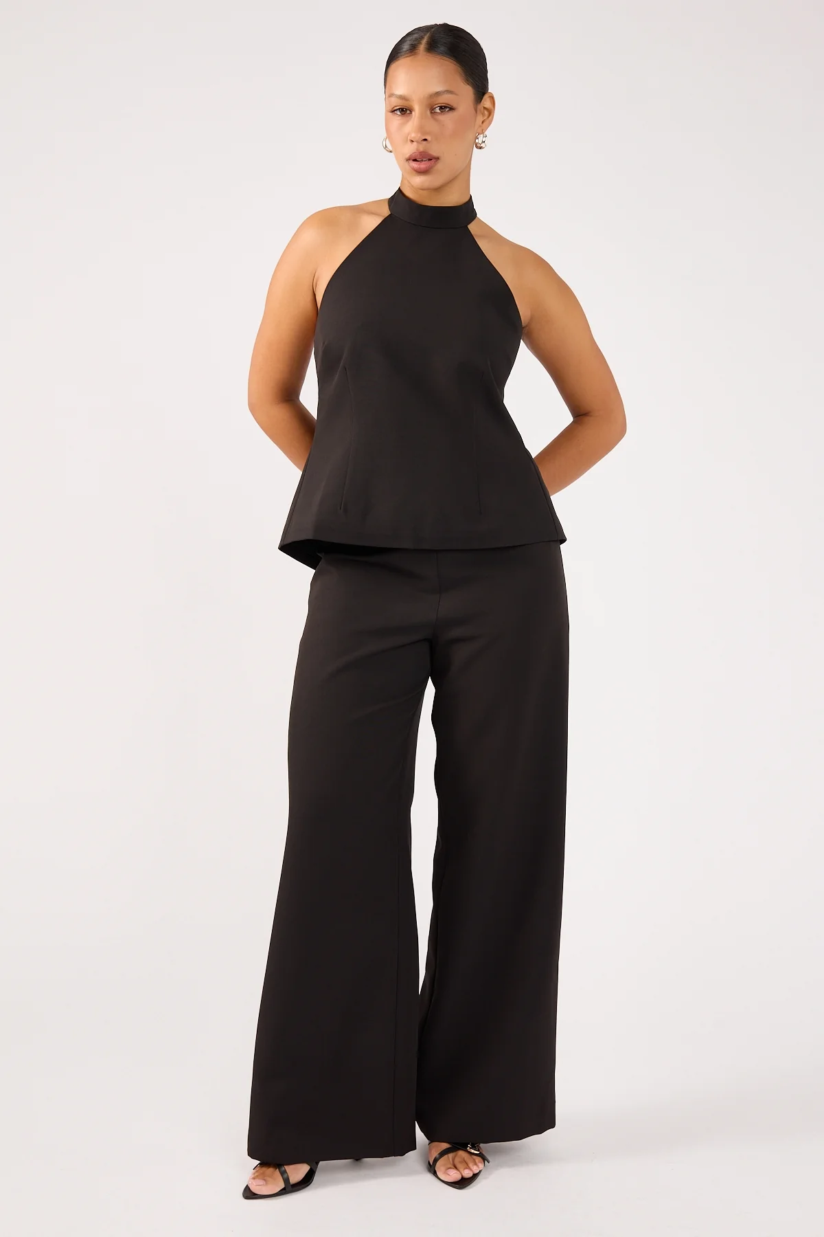 Perfect Stranger Beck Buckle Mid Rise Pant Black