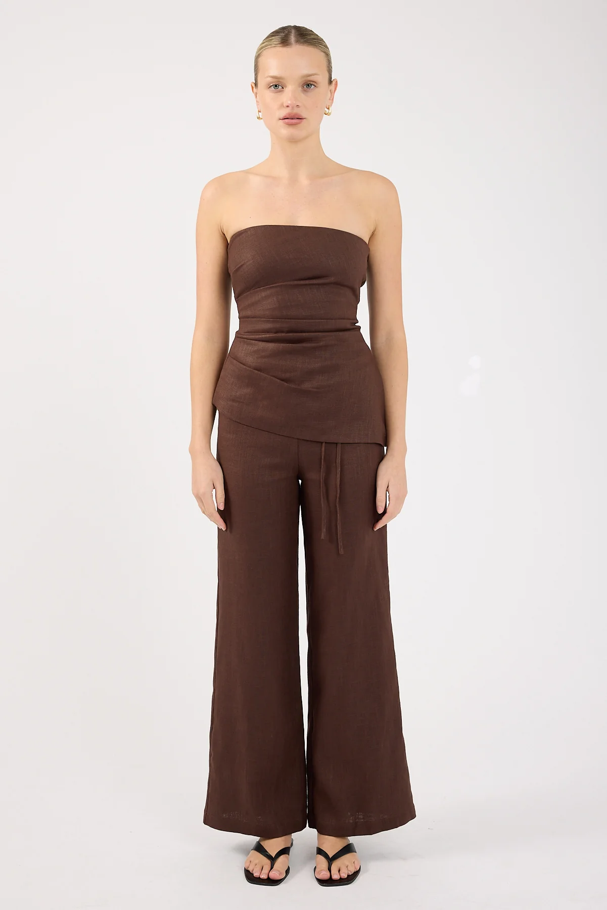Perfect Stranger Marlo Mid Rise Menorca Pant Brown