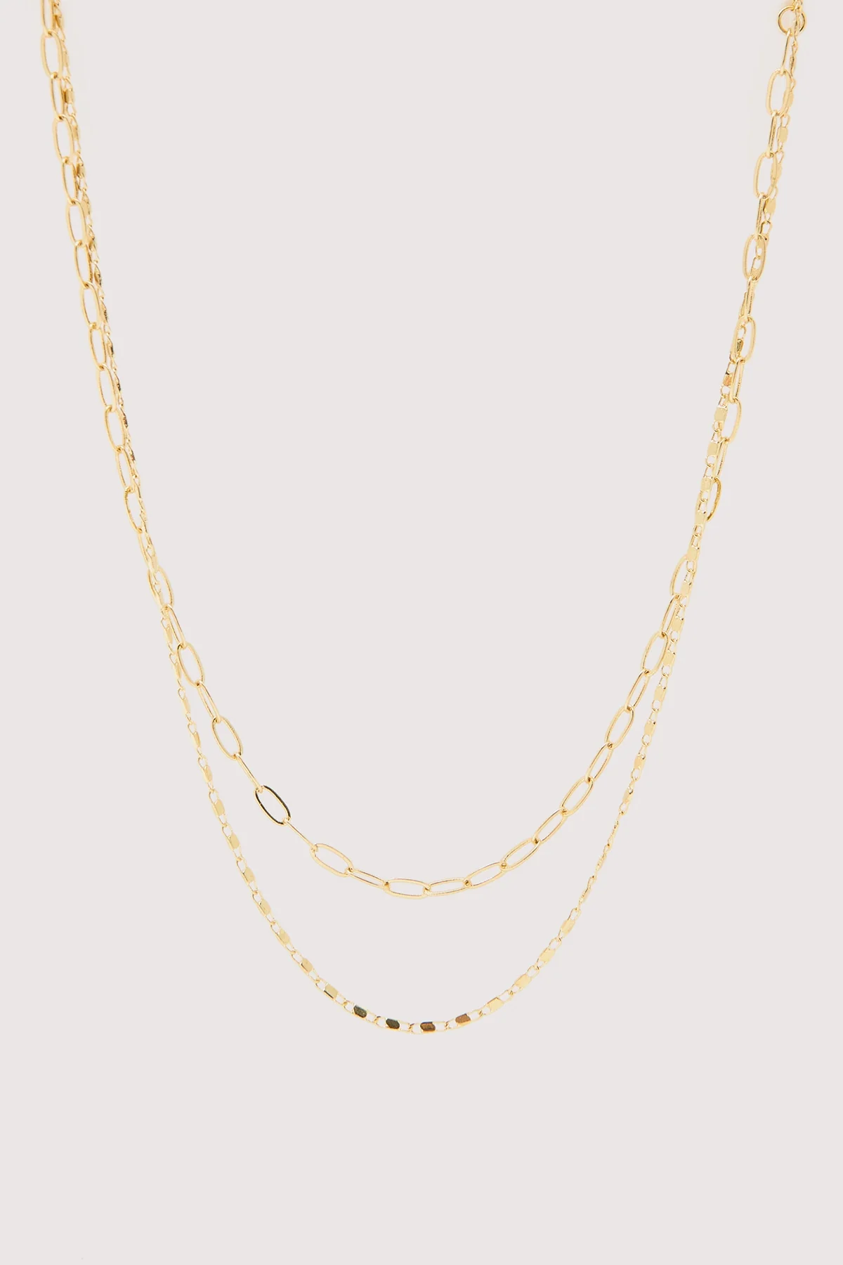 Perfect Stranger Ophelie Chain Necklace 2 Pack 18k Gold Plated