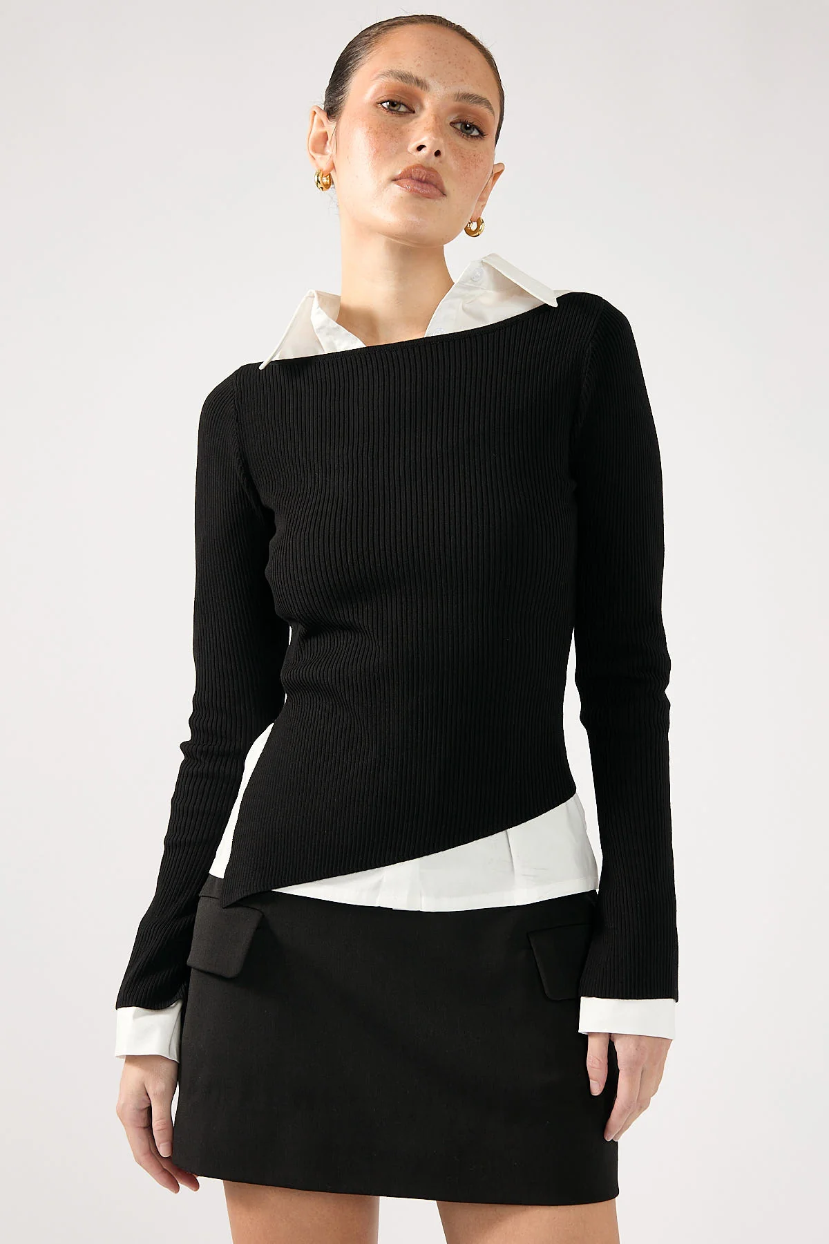 Perfect Stranger Maeve Tailored Mini Skirt Black