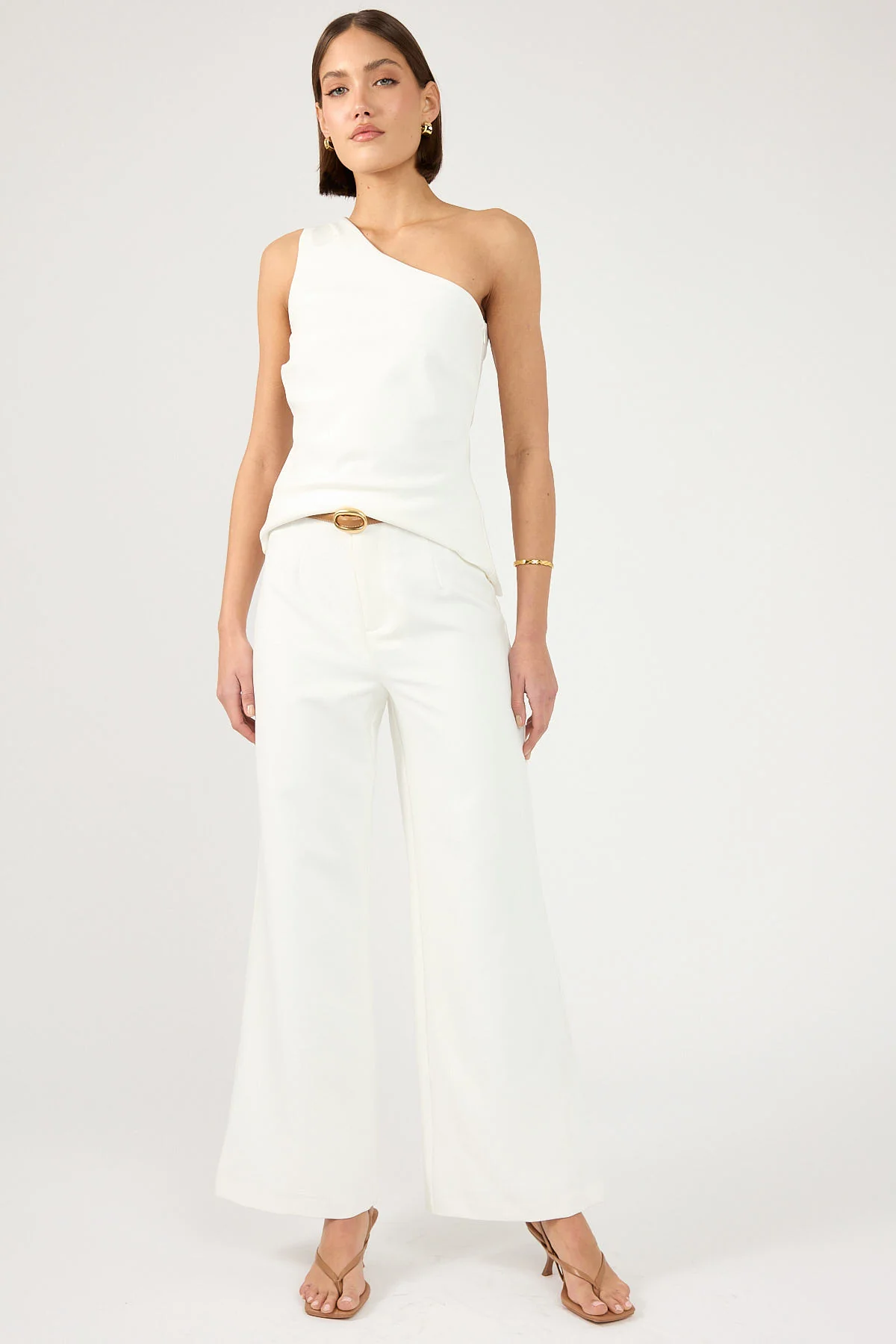 Perfect Stranger Raye High Waist Pant White