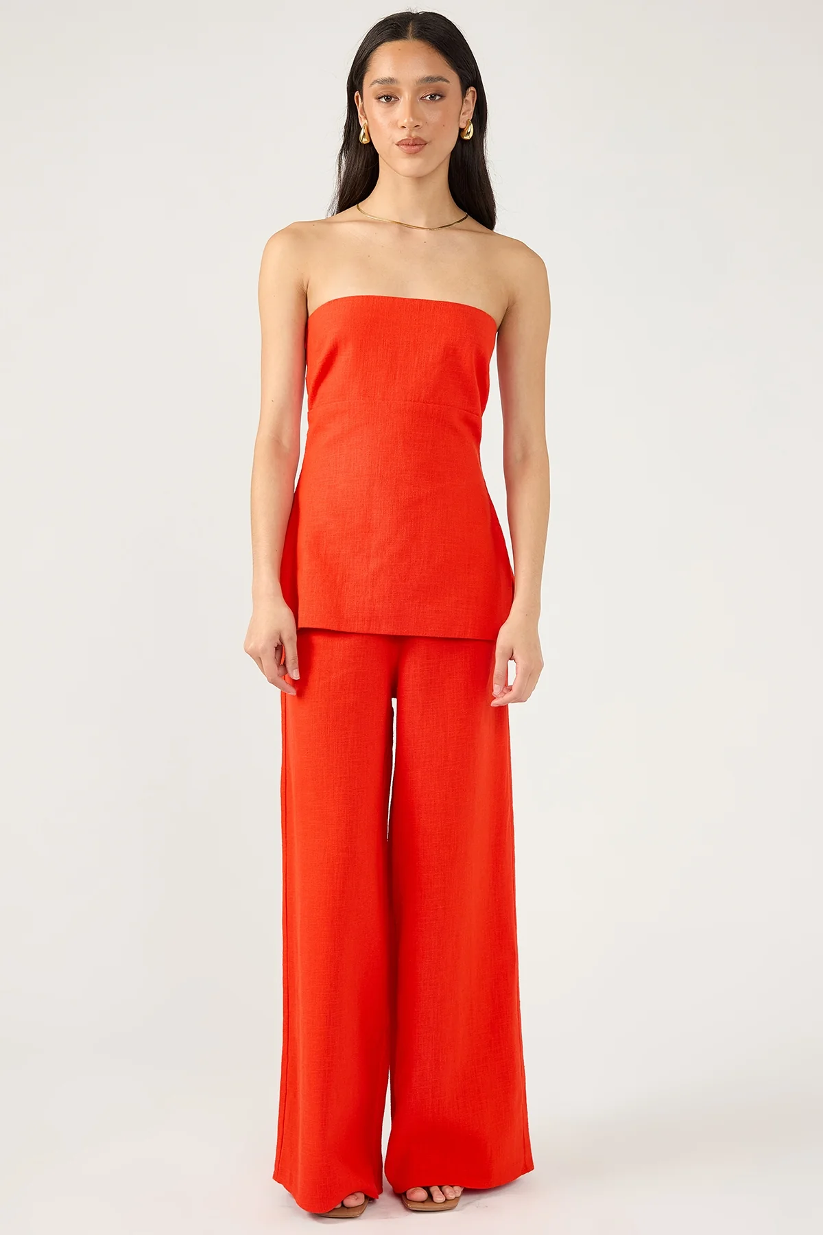 Perfect Stranger MENORCA LINEN PANT Red