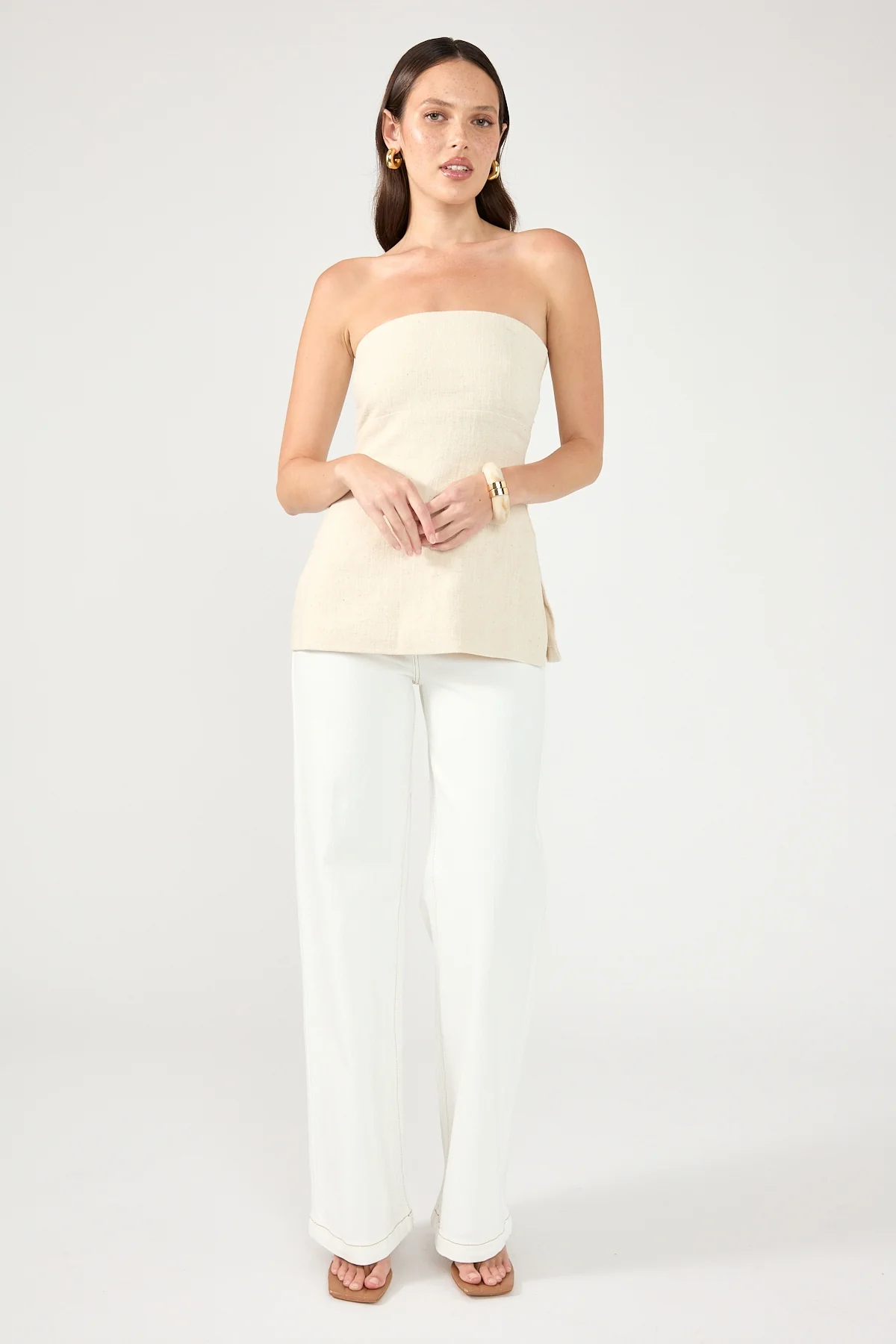 Abrand 94 High Wide Jean Coconut Coconut