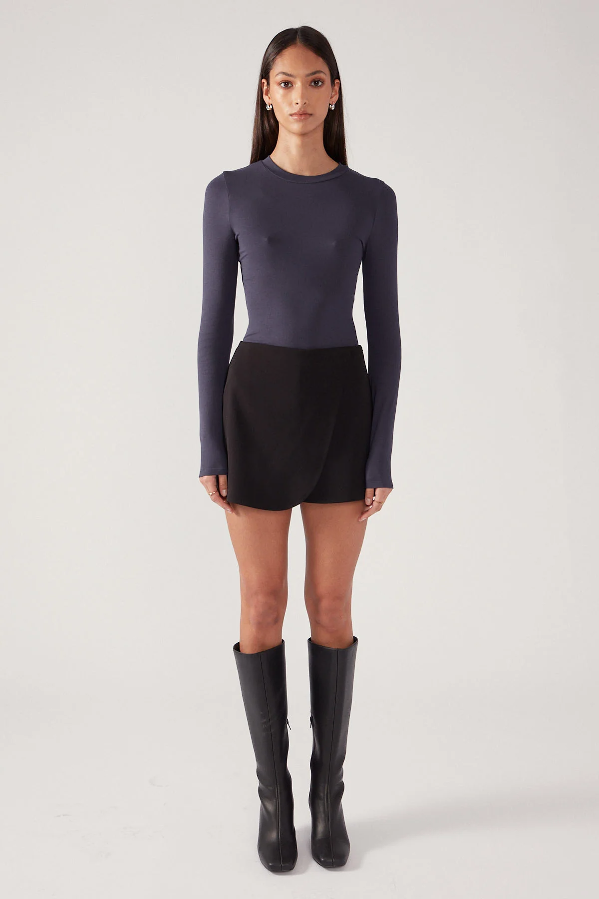 Perfect Stranger Sola Wrap Skirt Black