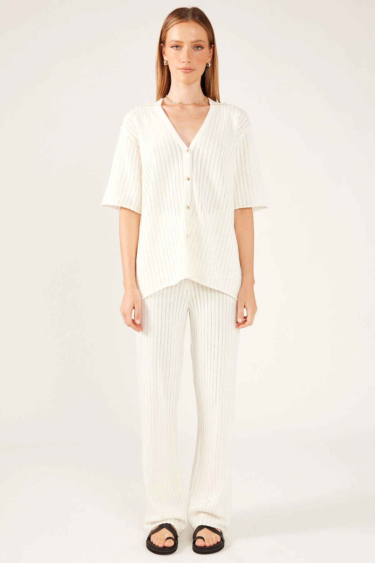 Perfect Stranger Solstice Knit Pant Cream